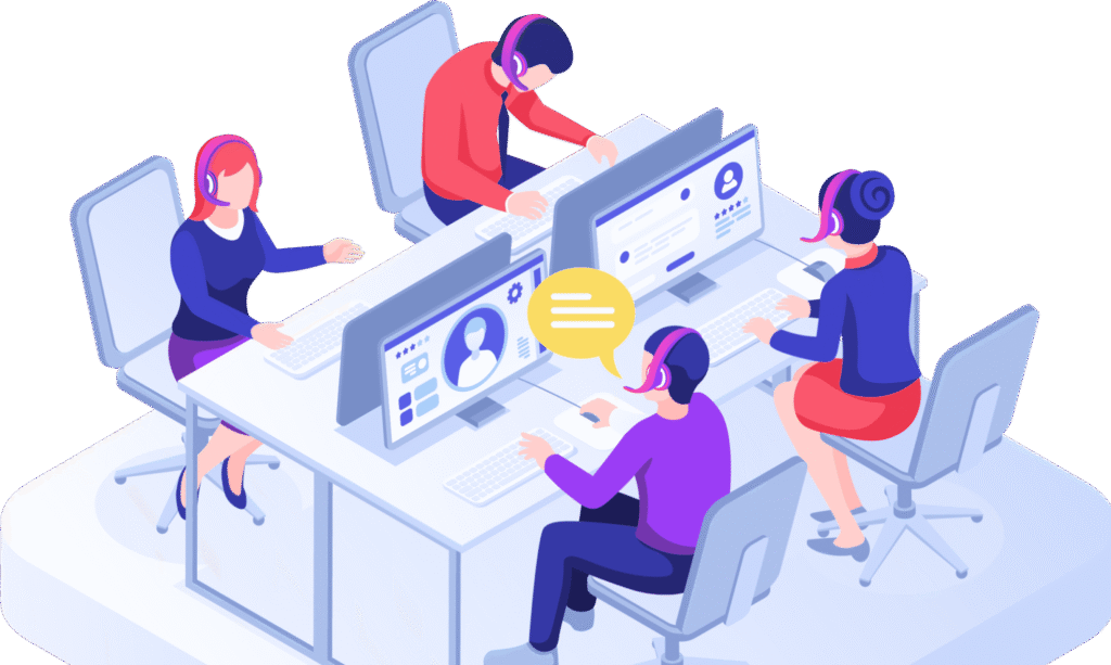 Installation of data cabling and data access points in support of multiple terminals.