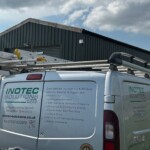 Reolink Trackmix POE security camera providing a visual deterrent to opportunist criminals.