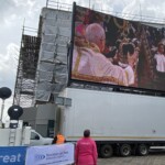 Live streaming the Coronation of His Majesty King Charles III on Stockton on Tees high street.